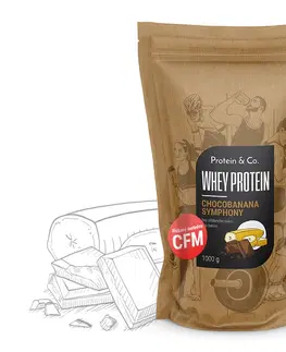 Proteíny Protein&Co. CFM Whey protein 80 1000 g Zvoľ príchuť: Chocobanana symphony