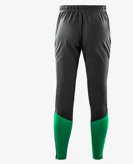 nohavice Futbalové nohavice Viralto Club sivo-zelené