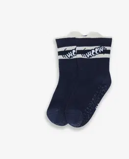 ponožky Detské protišmykové ponožky 600 modré s potlačou