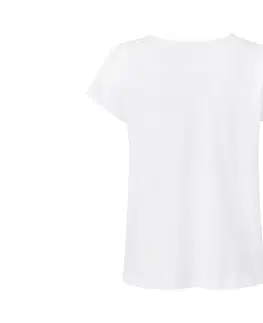 Shirts & Tops Tričko z ľanovej zmesi, biele