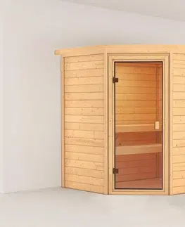 Sauny Interiérová fínska sauna s kamny 9 kW Dekorhome