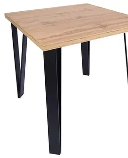 Jedálenské stoly Stôl Karlos 100x100 dub wotan