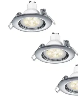 Svietidlá Trio TRIO - SADA 3x LED Stmievateľné podhľadové svietidlo 1xGU10/5,5W/230V 