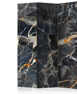 Paravány Paraván Black Marble Dekorhome 135x172 cm (3-dielny)
