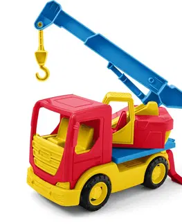 Hračky - dopravné stroje a traktory WADER - Tech Truck žeriav