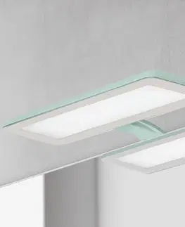 Ďalšie nábytkové svetlá Ebir Zrkadlové LED Nikita, akvamarín/oceľovosivá