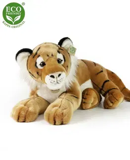 Plyšáci Rappa Plyšový tiger hnedý, 60 cm ECO-FRIENDLY