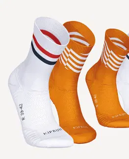 ponožky Hrubé bežecké ponožky Run500 do polovice lýtka NL súprava 2 párov