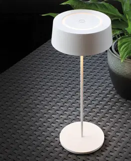 Vonkajšie osvetlenie terasy Eco-Light LED lampa Cocktail na batérie stmievateľná biela