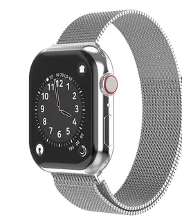 Príslušenstvo k wearables Swissten Milanese Loop remienok pre Apple Watch 42-44, strieborná