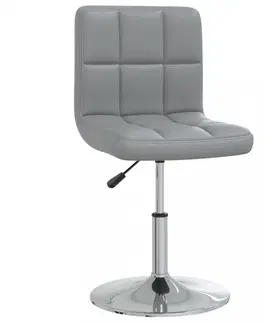 Kancelárske stoličky Kancelárska stolička umelá koža / chróm Dekorhome Fialová