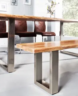 Lavice do jedálne LuxD Dizajnová lavica Massive 160 cm Akácia