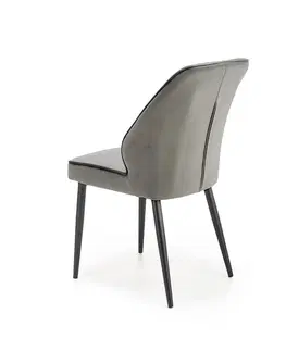 Jedálenské stoličky HALMAR K432 jedálenská stolička sivá / čierna