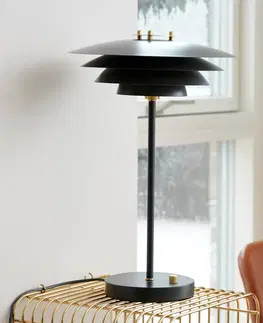Stolové lampy Nordlux Stolová lampa Bretagne, viacvrstvové, čierna