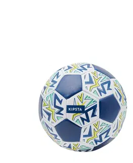 futbal Futbalová minilopta pre deti Learning Ball veľkosť 1 bielo-modrá