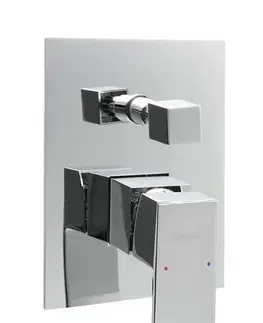 Kúpeľňové batérie SAPHO - LATUS podomietková sprchová batéria, 2 výstupy, chróm 1102-42