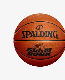 basketbal Basketbalová lopta Slam Dunk Spalding veľkosť 5 oranžová
