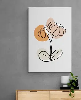 Obrazy kvetov Obraz minimalistický kvet No1