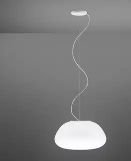 Závesné svietidlá Fabbian Fabbian Lumi Poga sklenená závesná lampa Ø 42 cm