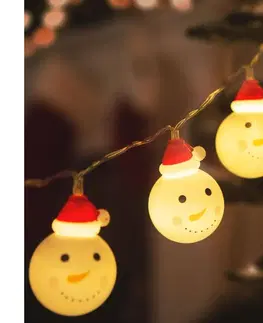 Vianočné dekorácie  LED Vianočná reťaz 10xLED/3xAA 1,1m teplá biela 