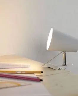 Stolové lampy s klipom Spot-Light Biela upínacia lampa Clampspots moderný vzhľad
