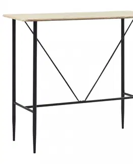 Barové stoličky Barový stôl 120x60 cm Dekorhome Dub