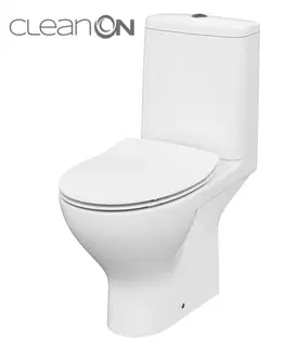 Kúpeľňa CERSANIT - WC KOMBI MODUO 43 671 011 3/5 CLEAN ON, SEDADLO SLIM DUROPLAST-SOFT CLOSE K116-032