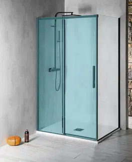 Sprchovacie kúty POLYSAN - ALTIS LINE BLACK bočná stena 900, číre sklo, výška 2000, číre sklo AL6012B