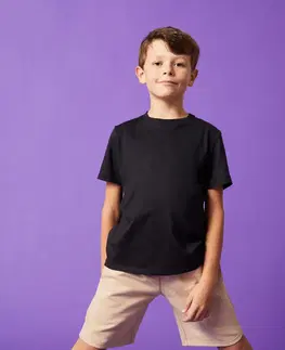 nohavice Detské bavlnené tričko unisex čierne
