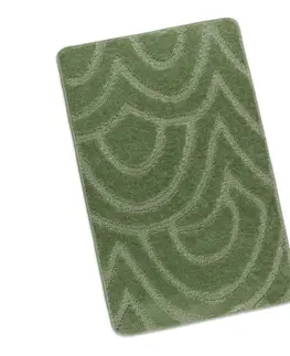 Koberce a koberčeky Bellatex Kúpeľňová predložka Standard Oblúky zelená, 60 x 100 cm