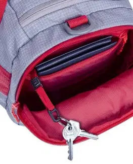 Batohy Riva Case 5235 cestovná a športová taška objem 30 l, sivo-červená