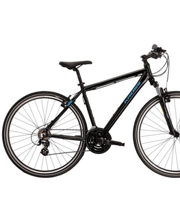 Bicykle Pánsky crossový bicykel Kross Evado 2.0 28" Gen 004 čierna/modrá - L (21", 178-190 cm)