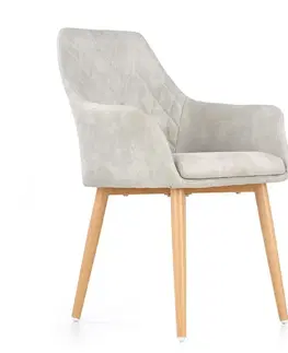 Čalúnené stoličky Stolička K287 ekokoža/kov popol 58x61x85