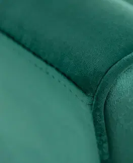 Lavice do jedálne LuxD Dizajnová lavica Dafina 90 cm zamat smaragdová zelená