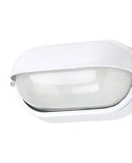 Vonkajšie nástenné svietidlá G & L Handels GmbH Vonkajšie nástenné svietidlo 400180 oválne, biele