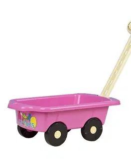 Hračky na záhradu BAYO - Detský vozík Vlečka 45 cm rúžový