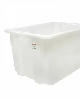 Úložné boxy Kinekus Box prepravný 65l biely plastový