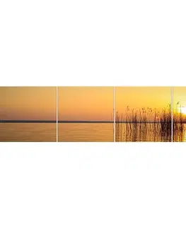 Dekoračné panely Sklenený panel 60/240 Lake-1 4-Elem