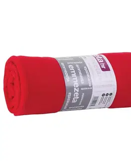 Ozdobné prikrývky Fleecová deka 130x160 červená