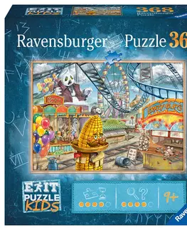 Hračky puzzle RAVENSBURGER - Exit KIDS Puzzle: Zábavný park 368 dielikov