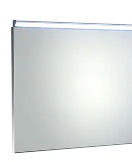 Kúpeľňa AQUALINE - BORA zrkadlo v ráme 1000x600 s LED osvetlením a s prepínačom, chróm AL716