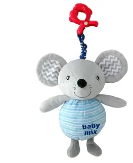 Plyšové hračky BABY MIX - Detská plyšová hračka s hracím strojčekom Myška