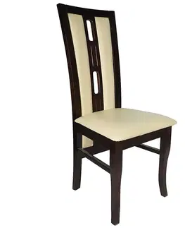 Drevené stoličky Stolička 347 Orech Br-281 Krem