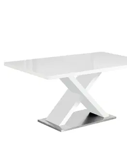 Jedálenské stoly Jedálenský stôl FARNEL Kondela Biela