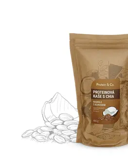 Zdravé potraviny Protein&Co Proteínová kaša s chia 480 g PRÍCHUŤ: Čokoláda s vlašským orechom
