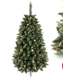 Vianočné dekorácie  Vianočný stromček GOLD 90 cm borovica 