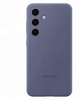 Puzdrá na mobilné telefóny Zadný kryt Silicone Cover pre Samsung Galaxy S24, fialová EF-PS921TVEGWW