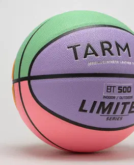 basketbal Basketbalová lopta FIBA BT500 Touch veľkosť 7 fialovo-zelená