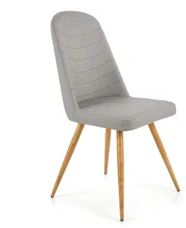Čalúnené stoličky Stolička K214 kov/ekokoža popol 49x59x90