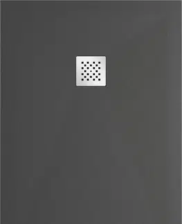 Vane MEXEN - Stone+ sprchová vanička obdĺžniková 130x90, antracit 44719013